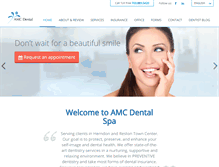 Tablet Screenshot of amcdentalspa.com